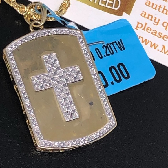 REAL DIAMOND pendant w/chain SALE LAST 1 read post - Picture 4 of 8